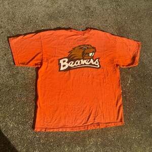 Vintage Oregon State Beavers OSU Double Sided Orange T-Shirt XL